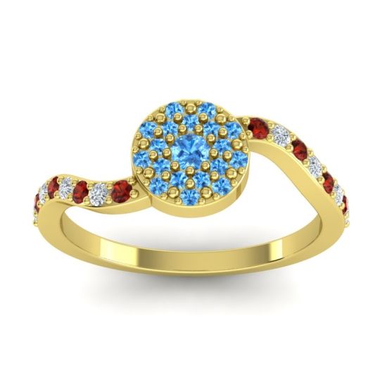 Petite Floral Pave Jurni Ring