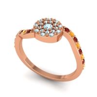 Petite Floral Pave Jurni Ring