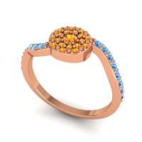 Petite Floral Pave Jurni Ring