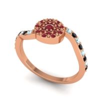 Petite Floral Pave Jurni Ring