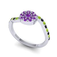 Petite Floral Pave Jurni Ring