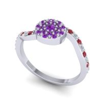 Petite Floral Pave Jurni Ring