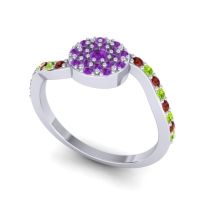 Petite Floral Pave Jurni Ring