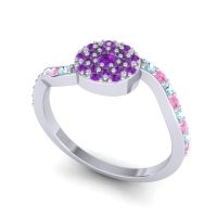 Petite Floral Pave Jurni Ring