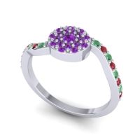 Petite Floral Pave Jurni Ring