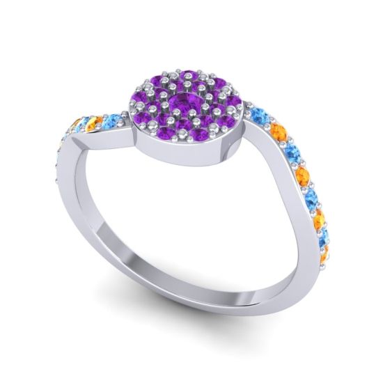 Petite Floral Pave Jurni Ring