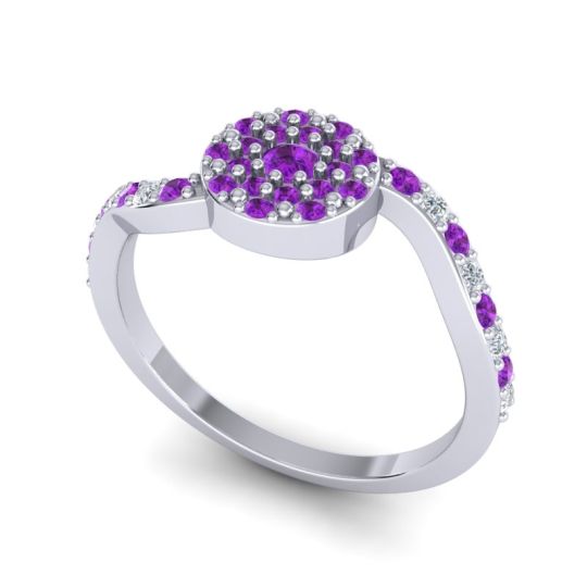 Petite Floral Pave Jurni Ring