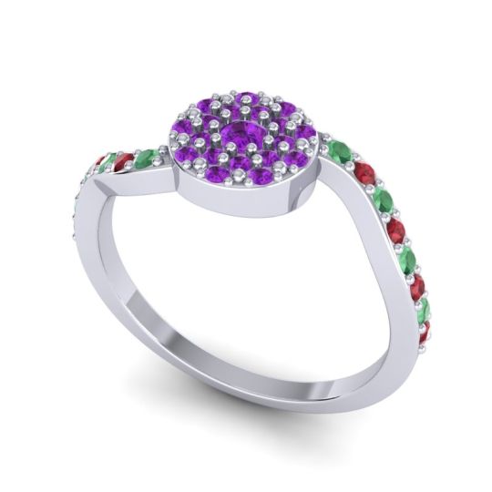 Petite Floral Pave Jurni Ring