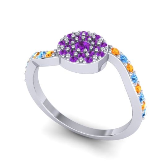 Petite Floral Pave Jurni Ring