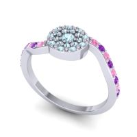 Petite Floral Pave Jurni Ring