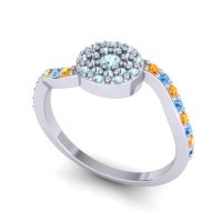 Petite Floral Pave Jurni Ring