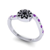 Petite Floral Pave Jurni Ring