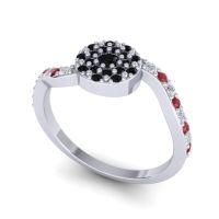 Petite Floral Pave Jurni Ring