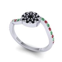 Petite Floral Pave Jurni Ring