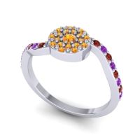 Petite Floral Pave Jurni Ring