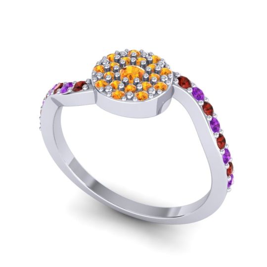 Petite Floral Pave Jurni Ring