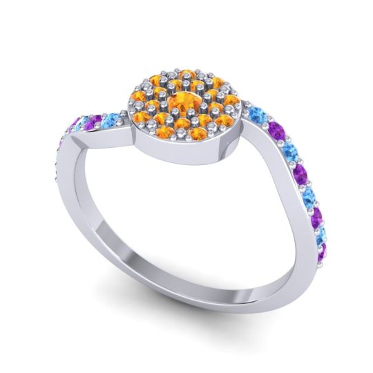 Petite Floral Pave Jurni Ring