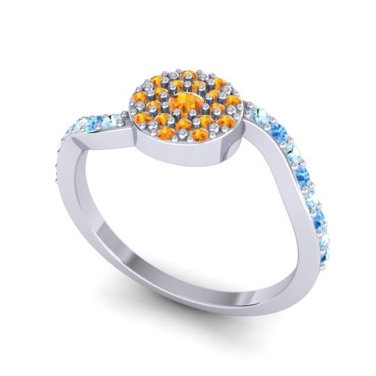 Petite Floral Pave Jurni Ring