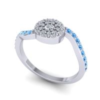 Petite Floral Pave Jurni Ring