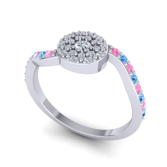 Petite Floral Pave Jurni Ring