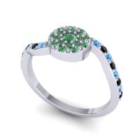 Petite Floral Pave Jurni Ring