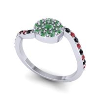 Petite Floral Pave Jurni Ring