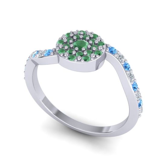 Petite Floral Pave Jurni Ring