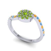 Petite Floral Pave Jurni Ring