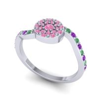 Petite Floral Pave Jurni Ring
