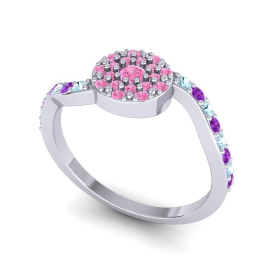 Petite Floral Pave Jurni Ring