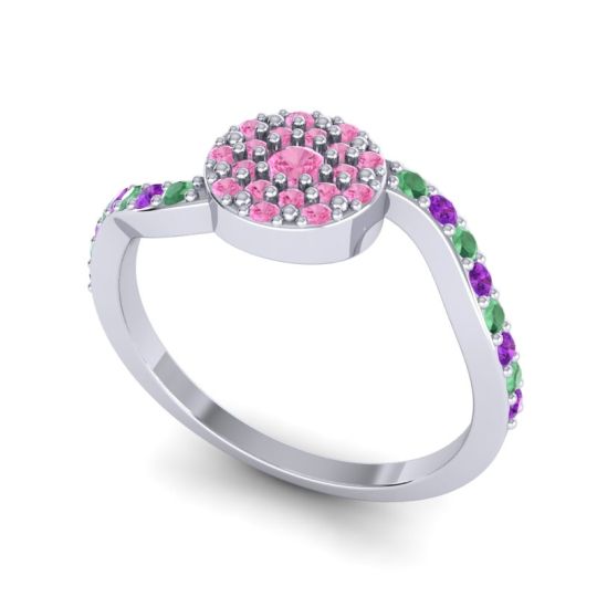 Petite Floral Pave Jurni Ring