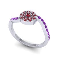 Petite Floral Pave Jurni Ring