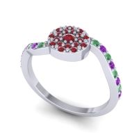 Petite Floral Pave Jurni Ring