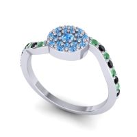 Petite Floral Pave Jurni Ring