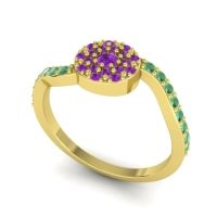 Petite Floral Pave Jurni Ring