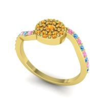 Petite Floral Pave Jurni Ring