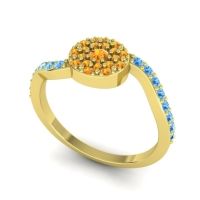 Petite Floral Pave Jurni Ring