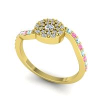 Petite Floral Pave Jurni Ring