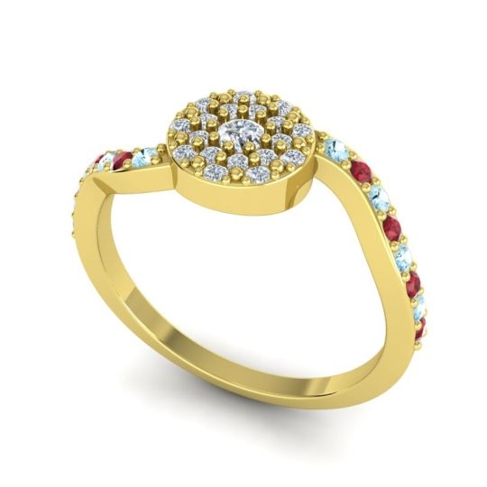 Petite Floral Pave Jurni Ring