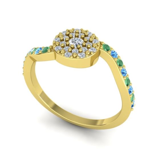Petite Floral Pave Jurni Ring
