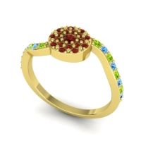 Petite Floral Pave Jurni Ring