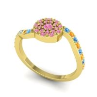 Petite Floral Pave Jurni Ring