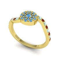 Petite Floral Pave Jurni Ring