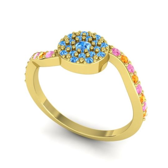 Petite Floral Pave Jurni Ring