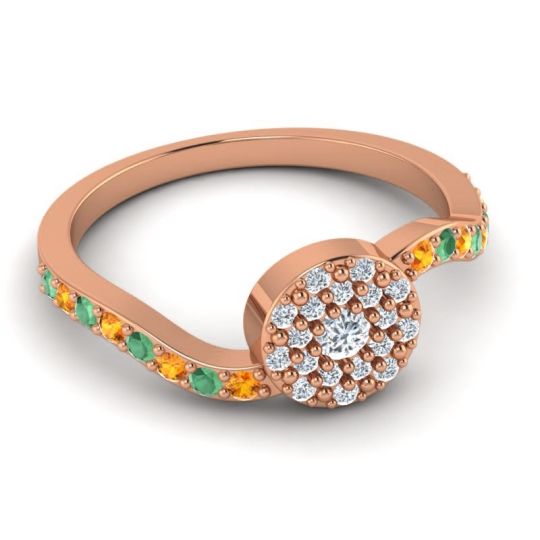 Petite Floral Pave Jurni Ring