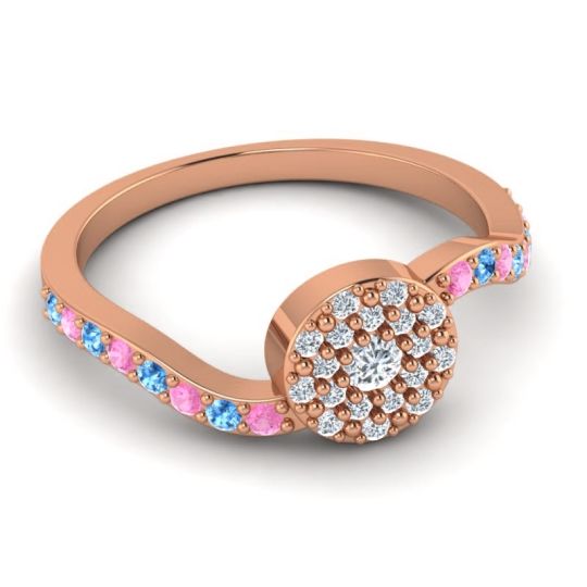 Petite Floral Pave Jurni Ring
