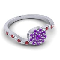 Petite Floral Pave Jurni Ring