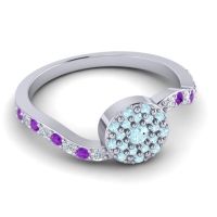 Petite Floral Pave Jurni Ring