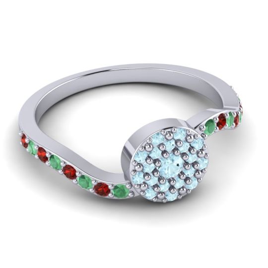 Petite Floral Pave Jurni Ring