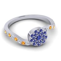 Petite Floral Pave Jurni Ring